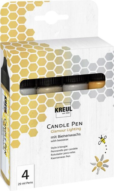 KREUL Candle Pen Glamour Lighting in Gold und Multicolor aus Wachs - Bild 1