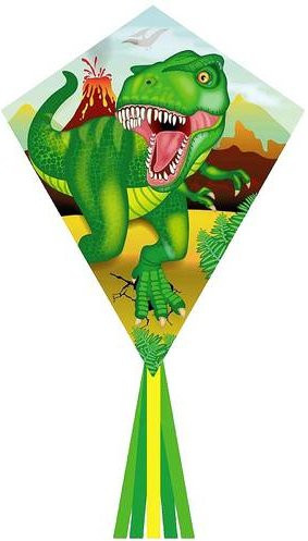 Ecoline Einleiner Drachen Eddy T-Rex aus Ripstop-Polyester mit 700 mm Spannweite - Bild 1