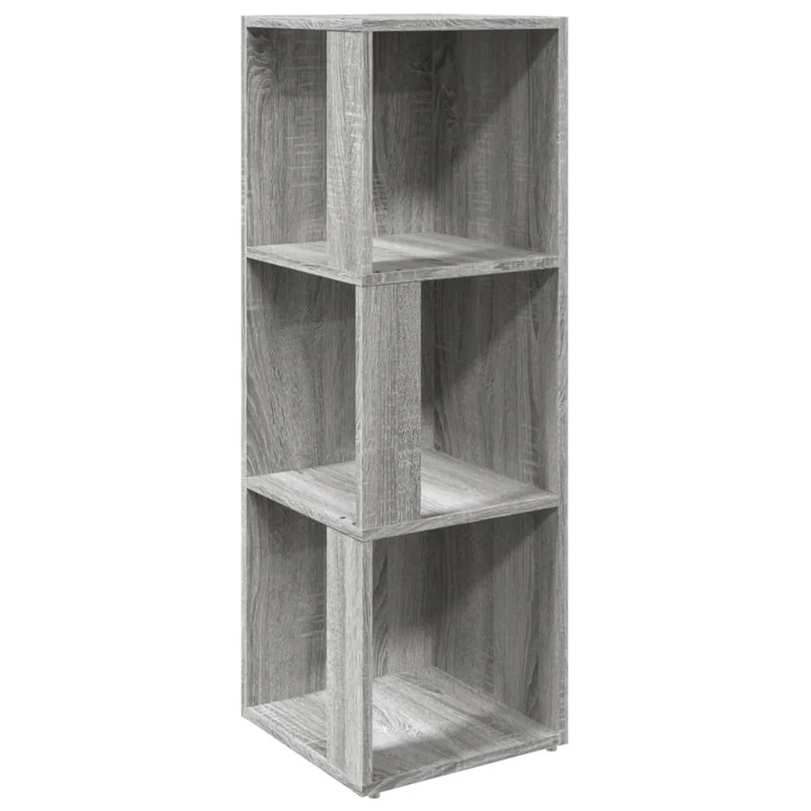 vidaXL Eckregal Grau Sonoma, B/T/H: 33 x 33 x 100 cm - Bild 2
