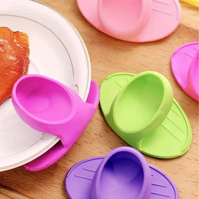 YOCITY Silikon-isolierte Fingerabdeckungen für Ofen und Mikrowelle, hochtemperaturbeständige isolierte Handschuhe in Multicolor, 10/2 Stück Set - Bild 1