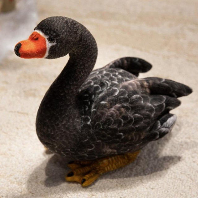 Yiran toy Schwein Stofftier Plüschkissen, Schwarz - Bild 1