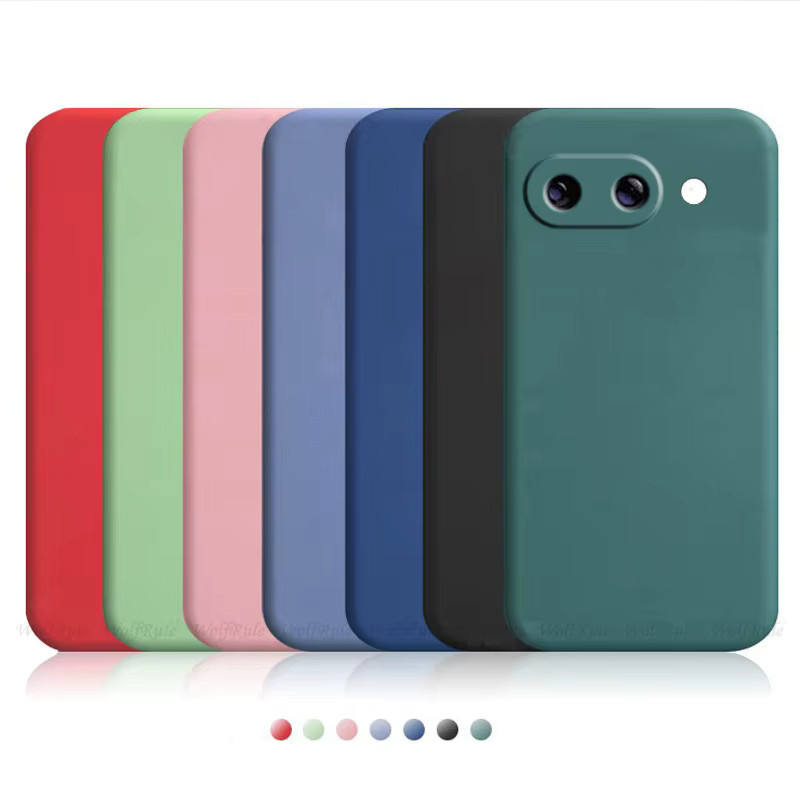 Google Pixel 10A Schutzhülle aus weichem Silikon und TPU in Blau - Bild 1