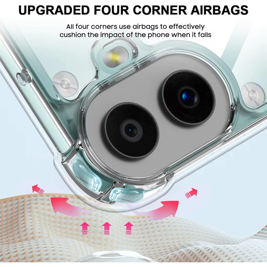 Transparente TPU-Schutzhülle für Nothing CMF Phone 1, Nothing Phone 1, 2, 2a und 3a Pro mit stoßfestem Bumper - Bild 3