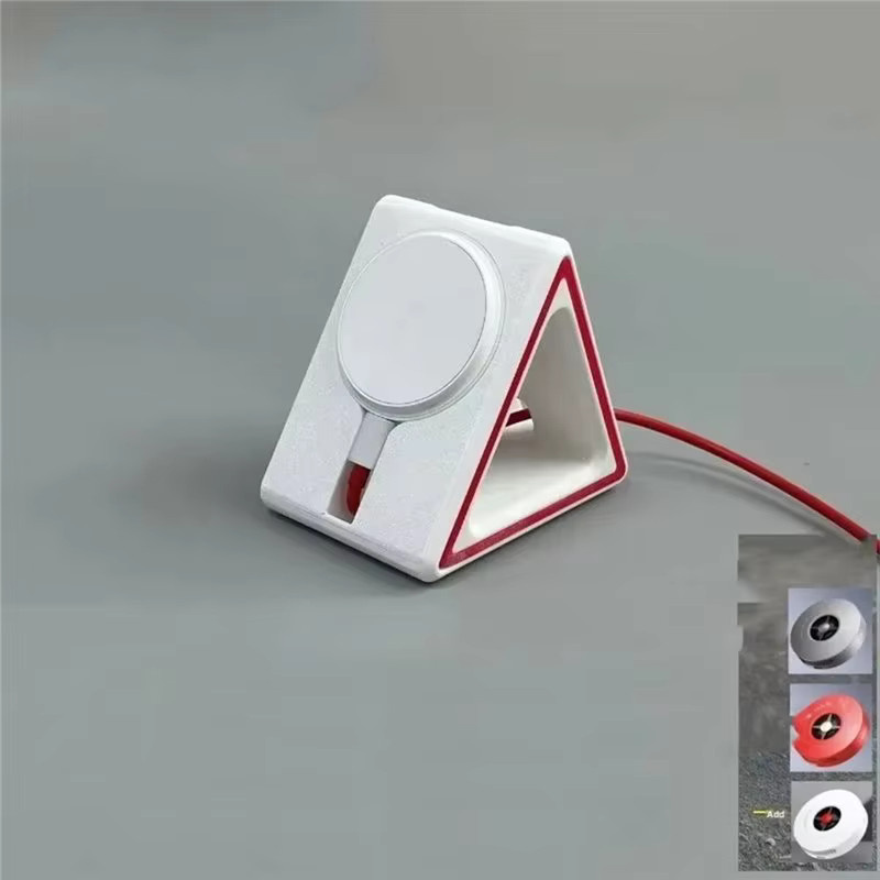 Airvooc FULL-Small Turbine Desktop Vertical Base magnetische kabellose Ladehalterung 50W für OnePlus und OPPO, Farbe: Weiß - Bild 2