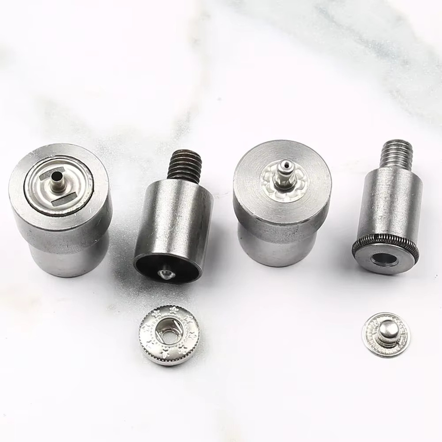 WORTHOFIRST Metallstanzen für 10–20 mm Druckknöpfe, Handstanzer und Pressmaschinenform in Silber für Lederhandwerk, Kleidung und Taschen - Bild 2