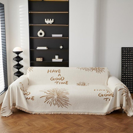 Super Six Chenille Sofabezug rutschfest und staubdicht, einteilige Sofadecke für das ganze Jahr, B/B: 180 x 130 cm