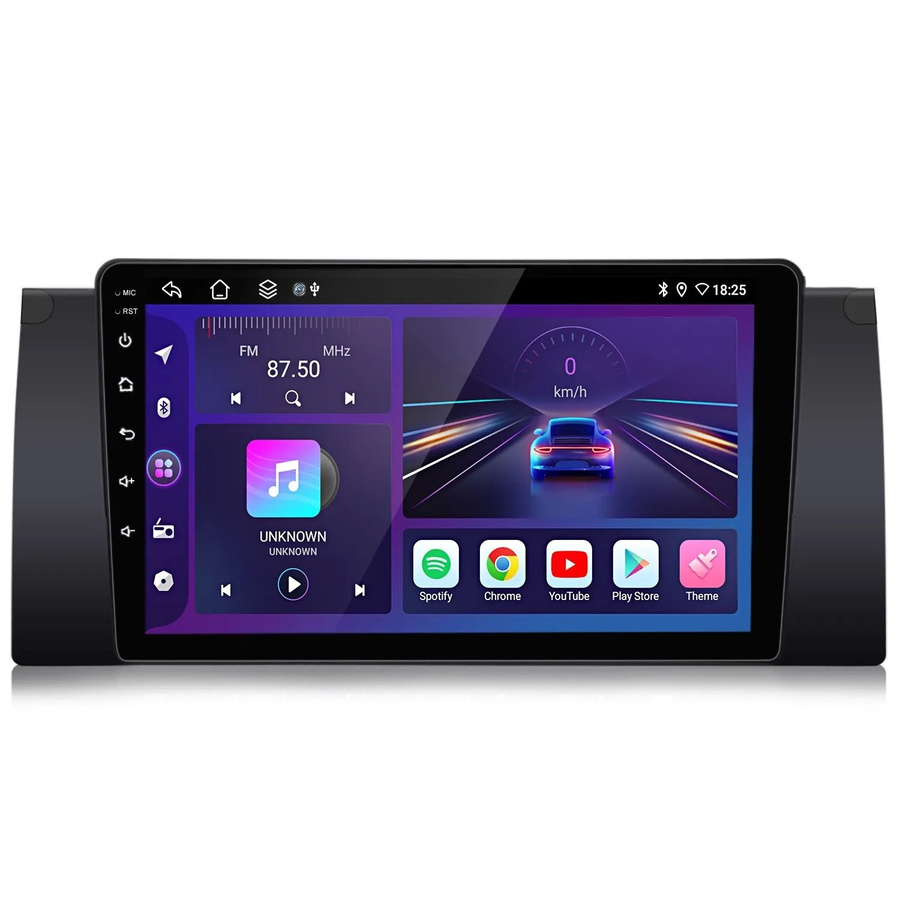 Junsun Autoradio für BMW E39 mit Bluetooth, GPS, WLAN und 9,0 Zoll Display in Schwarz - Bild 2