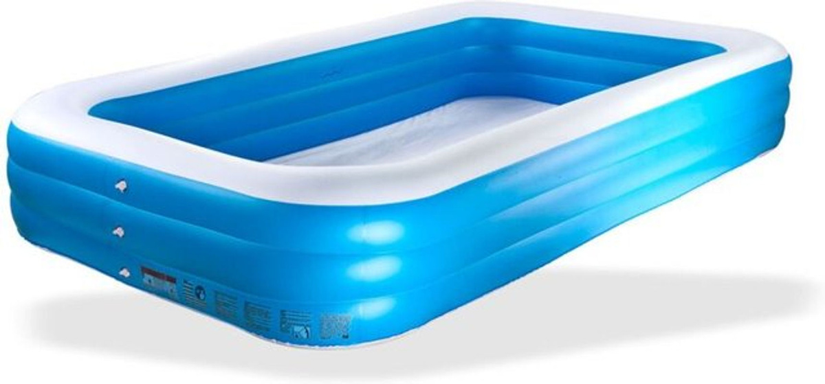 Bestway Aufstellpool Familienpool aus Kunststoff in Blau B/T/H: 305 x 183 x 56 cm - Bild 3