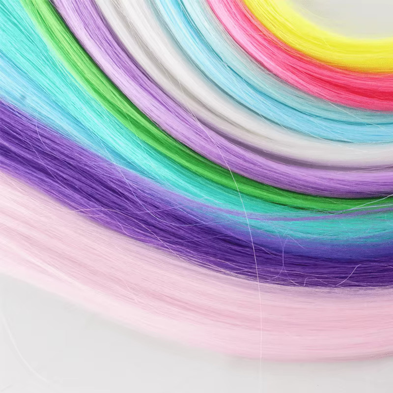 Haarverlängerungsclip, synthetisch, bunt - Bild 4