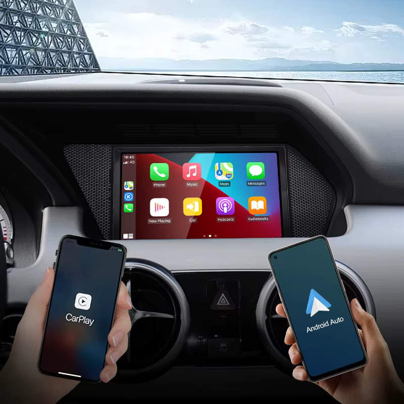 STWEI Android 14 Auto Multimedia-Player für Mercedes Benz GLK X204 mit 7 Zoll Display, GPS, CarPlay und Bluetooth in Schwarz - Bild 3