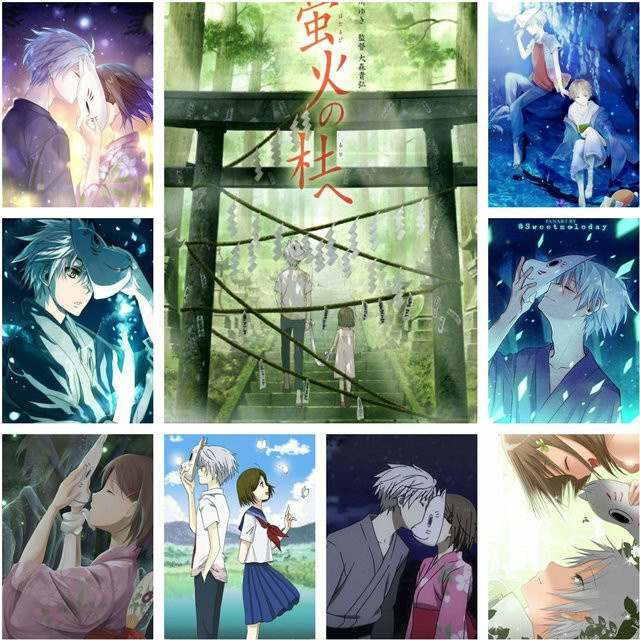Potdemiel Anime Hotarubi No Mori E 5D DIY Vollrundes Diamantgemälde in Multicolour, Durchmesser: 40 cm - Bild 1