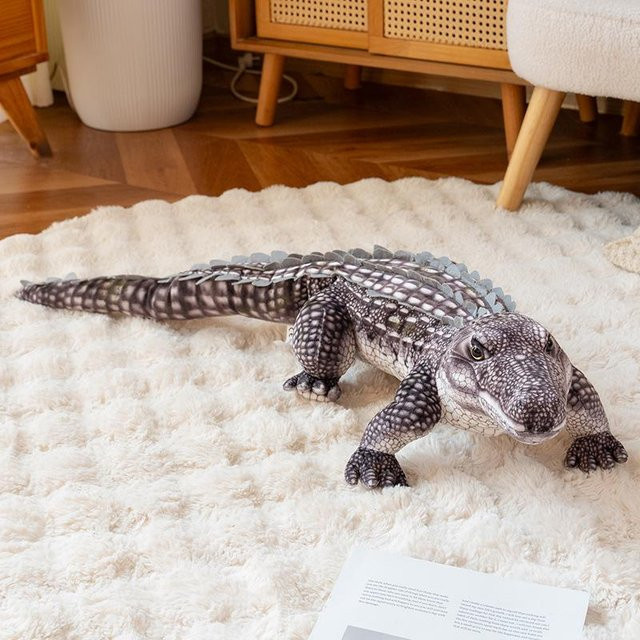 Yiran toy Krokodil Plüschtier Puppe Kissen, Braun/Grün, 68cm - Bild 1