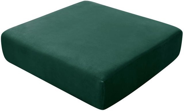 Elastischer Samt Sofa Sitzkissenbezug in Grün für Sessel und Sofas - Bild 1