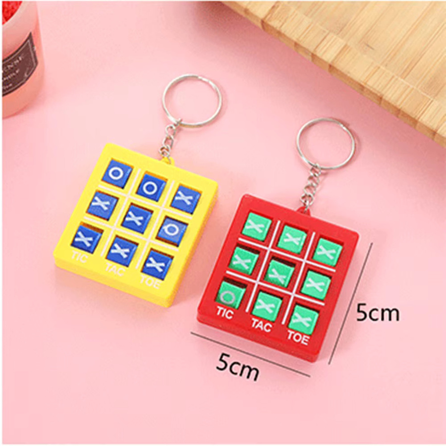Tic-Tac-Toe XO Puzzle, dreiteiliger Schlüsselanhänger, Kinder - Bild 2