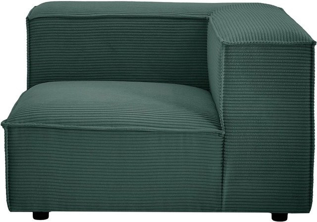 Vente-unique Sessel Ruzolo mit gerader Rückenlehne in Grün aus Cord-Samt, Höhe: 103 cm, Breite: 67 cm, Tiefe: 67 cm - Bild 1
