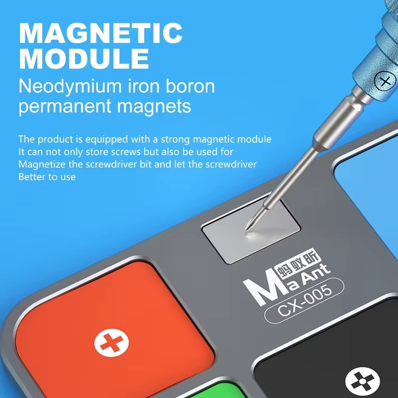 MAANT CX-005 MagDock-Schraube aus Aluminiumlegierung: Magnetisches Ablagefach und Aufbewahrungspad für die Reparatur von Speicherplatinen - Bild 3