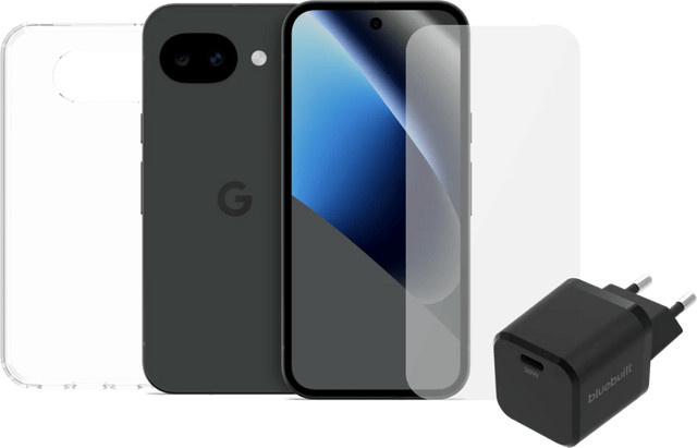Google Pixel 10a Smartphone 256GB Schwarz 5G mit Zubehörset - Bild 1