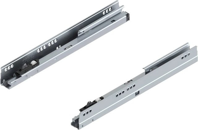 Blum Korpusschiene Tandembox Blumotion M mit Soft-Close, Nennlänge: 350 mm, Tragkraft: 30 kg, Farbe: Silber - Bild 1