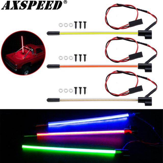 AXSPEED RC Auto Leuchtender Fahnenmast, LED-Scheinwerfer, Nachtlicht, Zubehör - Bild 1