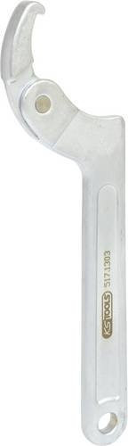 KS Tools Gelenk-Hakenschlüssel mit Nase aus Chrom-Vanadium, Farbe: Silber, Schlüsselweite: 32-76mm - Bild 1