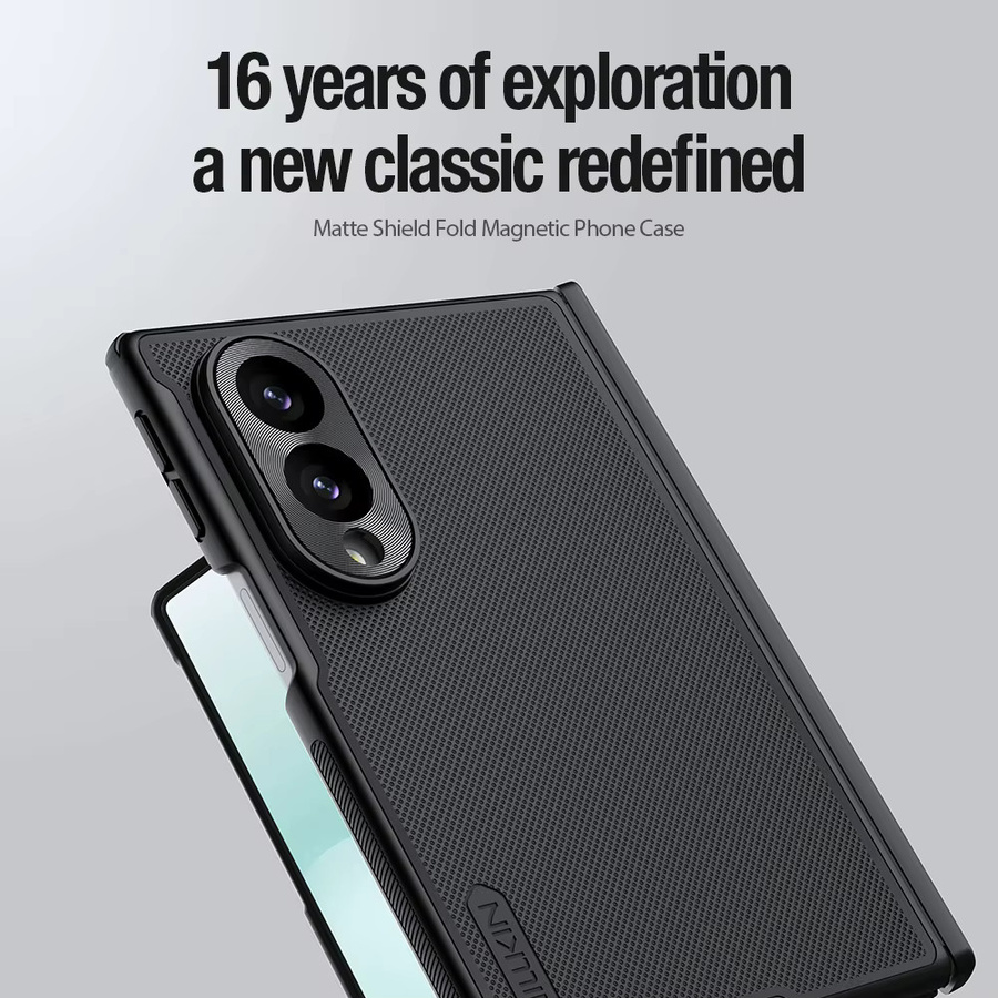 NILLKIN Magnetische Super Frosted Shield Hülle für Samsung Galaxy Z Fold 8 in Schwarz - Bild 2