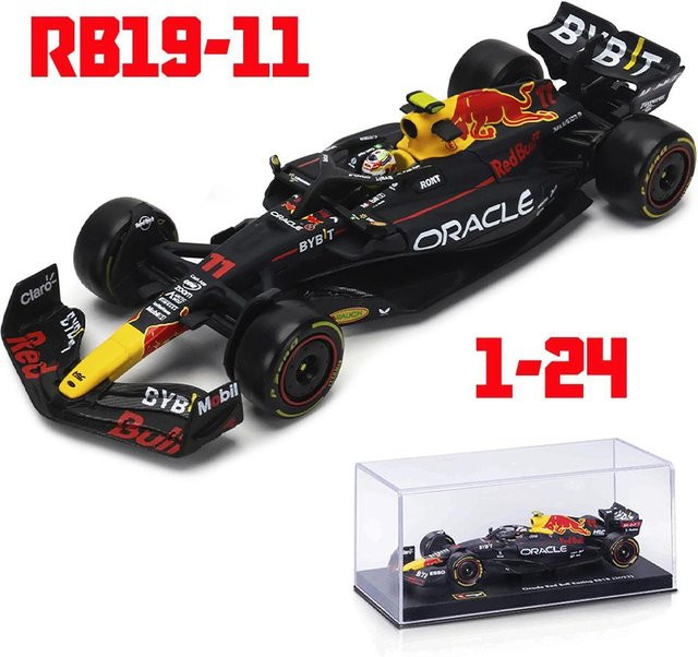 Bburago F1 Rb19 #1 Großer Preis der USA Vestappan #11 Perez, Modellauto, 1:24, ab 4 Jahren - Bild 1