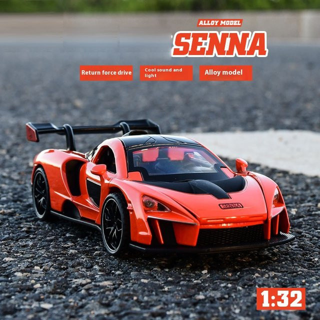 Maisto Senna Modellauto, 1:32, Metall, mit Licht und Sound - Bild 1