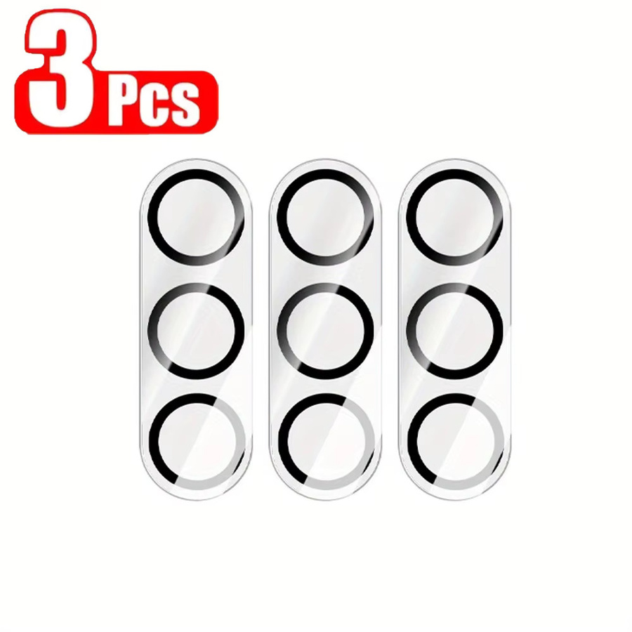 3er-Set 3D Vollabdeckung Objektivschutz aus HD-Glas für Samsung Galaxy A17 A56 A36 A16 A55 A35 A15 A54 A34 A14 in Transparent - Bild 3