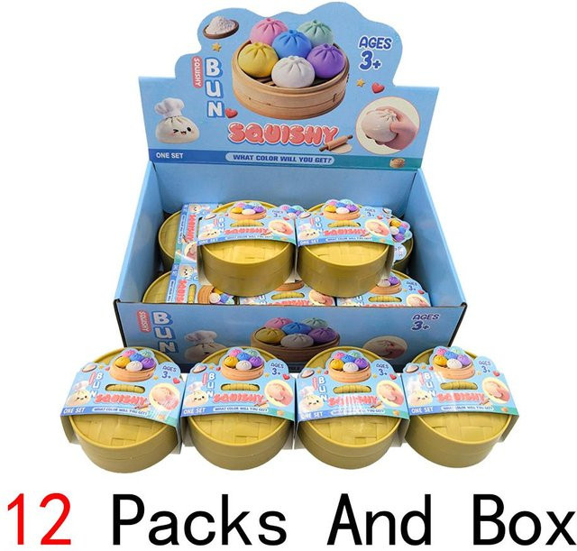 Yiran toy 1 Bunte Dumpling Squishes Stressbälle - Bild 1