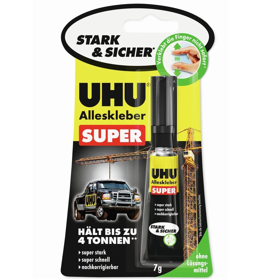 UHU Alleskleber Super Stark und Sicher Transparent 7 g - Bild 2