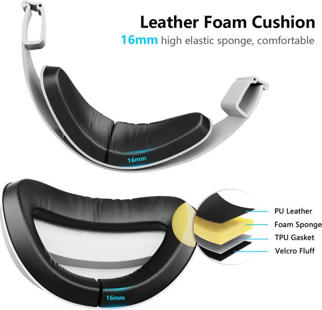 AMVR 3-in-1 Kopfband für PICO 4 und PICO 4 Pro mit einziehbarem Visier und Kopfstützenkissen - Bild 1