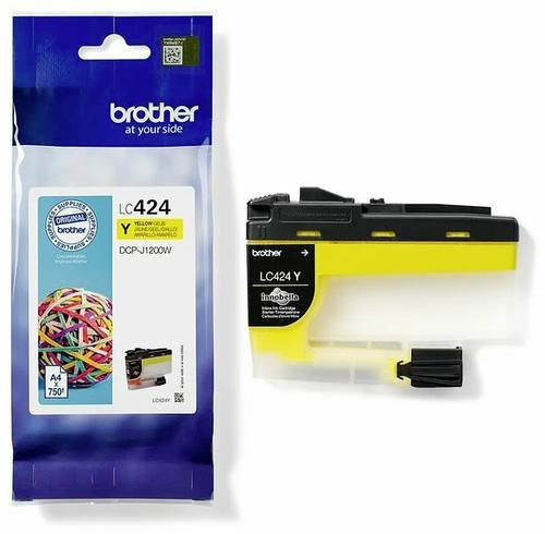 Original Brother Tintenpatrone LC-424Y Gelb für Inkjet-Drucker - Bild 1
