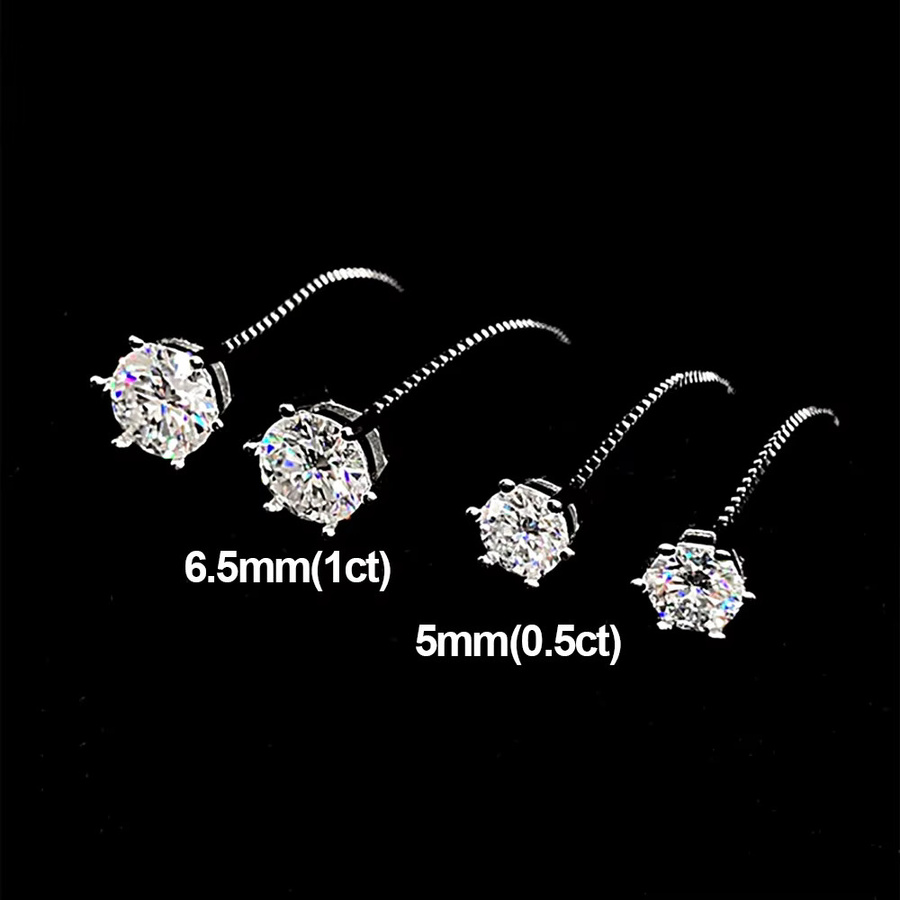 ROBUKF Ohrhänger 925 Silber, Moissanit-Diamant, Damen - Bild 3