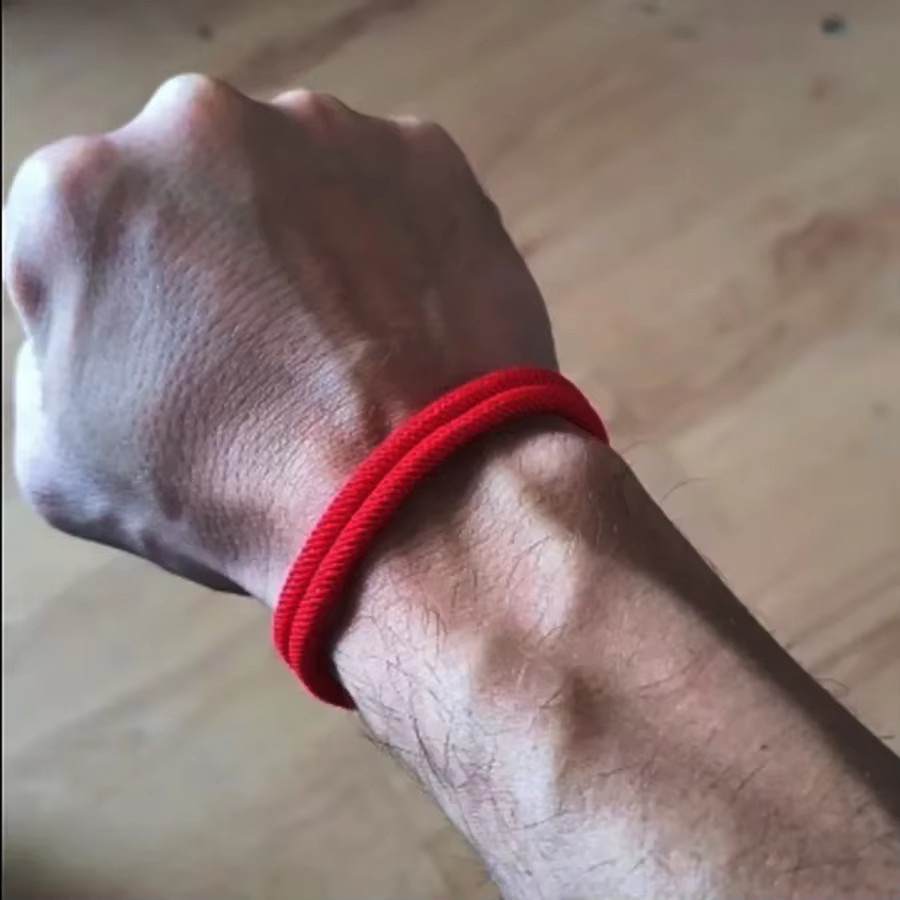 Noter Armband, roter Faden, doppelschichtig, Herren - Bild 2