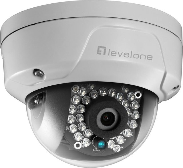 LevelOne FCS-3402 IP-Sicherheitskamera als Kuppel-Kamera für Innen und Außen in Weiß mit 1920 x 1080 Pixel Auflösung - Bild 1