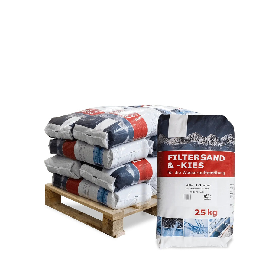 Wolff & Müller Quarzsand für Sandfilteranlagen, 12 x 25 kg (Gesamtgewicht 300 kg) - Bild 2