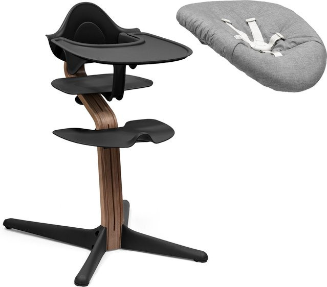 Stokke Nomi Bundle Hochstuhl Walnuss mit Newbornset, Babyset und Tray - Bild 1