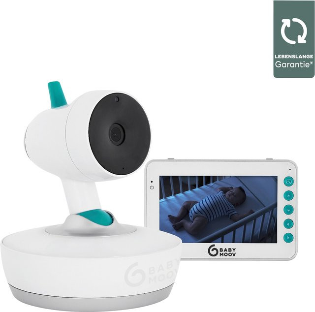 Babymoov Digitales Babyphone YOO-Moov mit Kamera, Audio-Video, Temperaturanzeige und Gegensprechfunktion, Weiss - Bild 1
