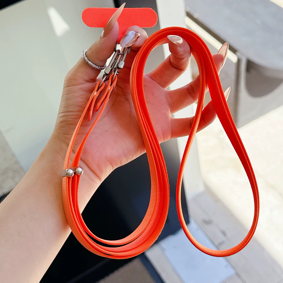 ZHANZHI Telefon-Lanyard als verstellbares Crossbody-Seil und multifunktionaler Schultergurt in Lila oder Orange - Bild 2