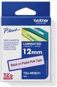 Brother Schriftbandkassette TZe-MQE31 für P-touch, Farbe: Pastell-Rosa, Schriftfarbe: Schwarz, Breite: 12 mm, Länge: 4 m - Bild 2