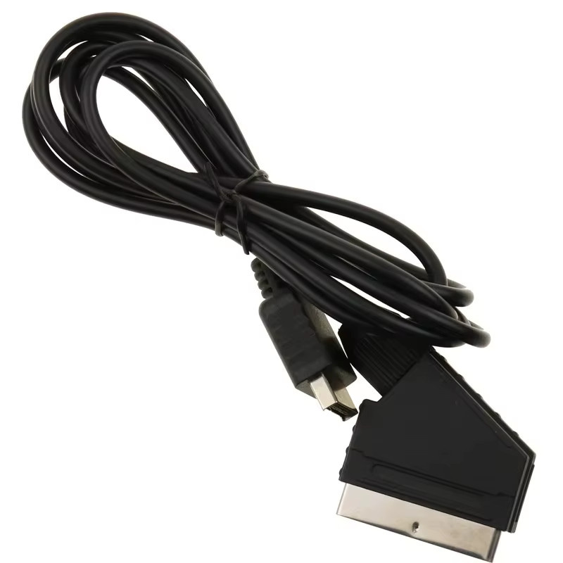 FTBTOC 2er Set RGB SCART AV Kabel für Playstation PS2 PS3 und Xbox Erste Generation in Schwarz, Länge: 1,83 m - Bild 3