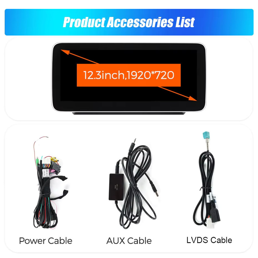 MEKEDE Kabelloses CarPlay Linux-Display für Mercedes Benz W205 GLC A C V Klasse W447 CLA GLA 2015-2019 NTG5.0 mit Android Auto Multimedia-Radio-Player in Schwarz - Bild 6