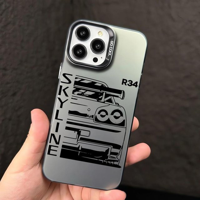 Rastar JDM Traumauto Handyhülle Softshell für iPhone 12 Pro bis iPhone 16 Pro Max in Grau - Bild 1
