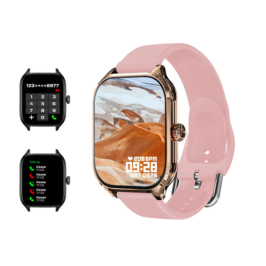 LAXASFIT Smartwatch, Silber, Silikon, Rechteckig - Bild 6