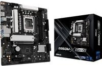 ASRock B860M-X GEN5 Mainboard mit Sockel LGA1851, Intel B860 Chipsatz, DDR5 Unterstützung, Micro-ATX Formfaktor, NVMe/M.2 und Ethernet/LAN in Schwarz/Silber - Bild 2