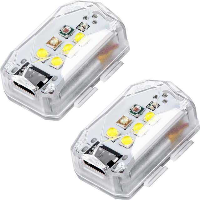 STARTRC 2er-Pack Drohnen-Stroboskoplicht für DJI Mini 4 Pro, Mini 3, Neo, Air 3S und Mini 4K mit 3 Farben und 5 Modi zur Kollisionsvermeidung bei Nachtflügen - Bild 1