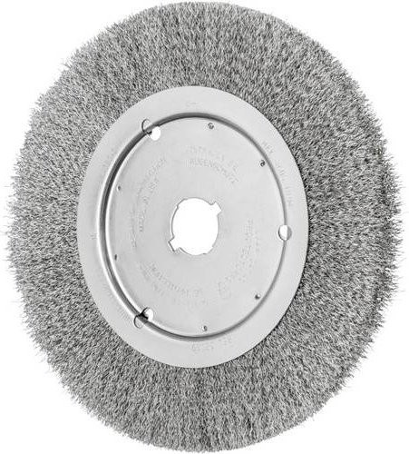 PFERD TOOLS Rundbürste RBU schmal ungezopft aus Edelstahl-Draht, Durchmesser: 250 mm, Drahtstärke: 0,30 mm, 2er-Set - Bild 1