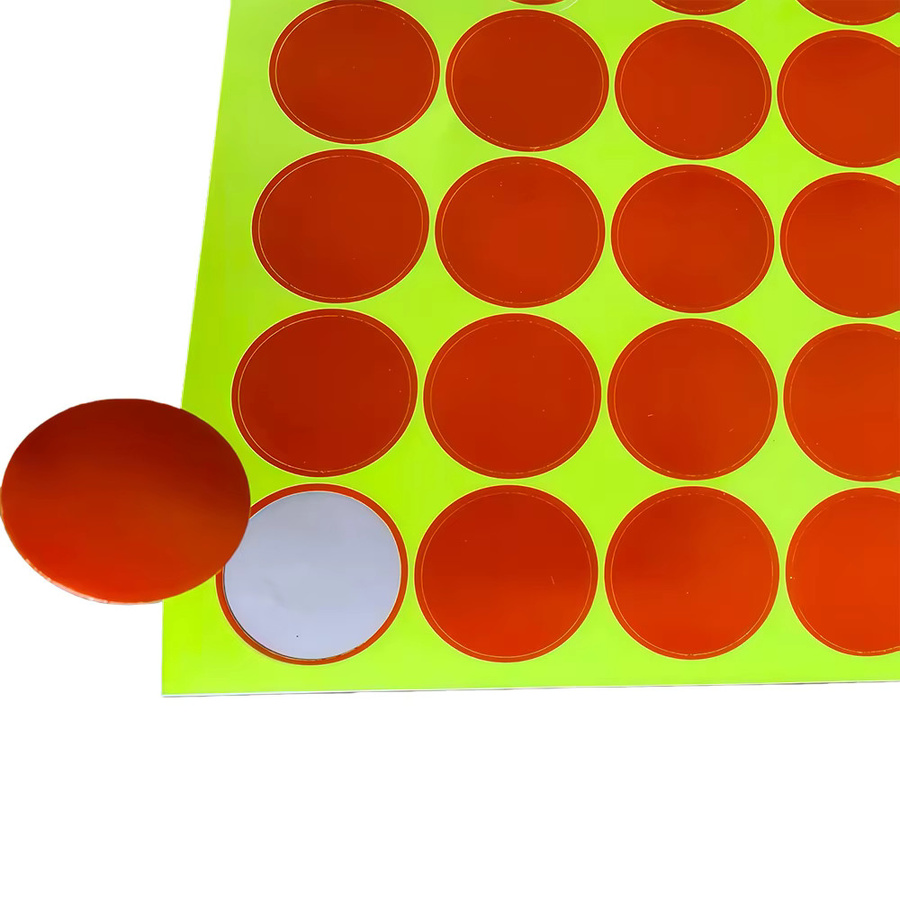 Splatter Ersatz Punktziele für Schießübungen, 10 Blatt mit jeweils 42 Aufklebern, Durchmesser: 2,5 cm, Farben: Rot und Schwarz - Bild 1