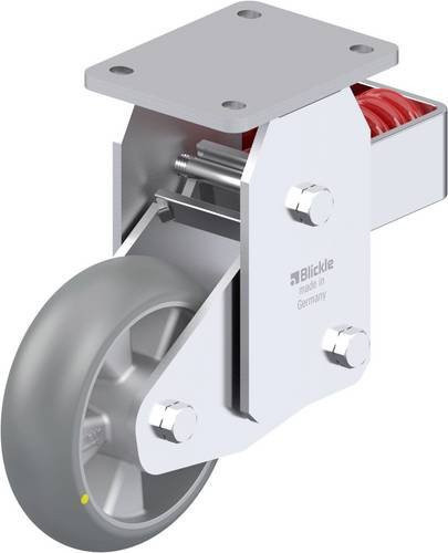 Blickle BHF-ALTH 160K-AS-CO Stahlblech-Bockrolle in Silber, Rad-Durchmesser: 160 mm, Tragfähigkeit: 750 kg - Bild 1