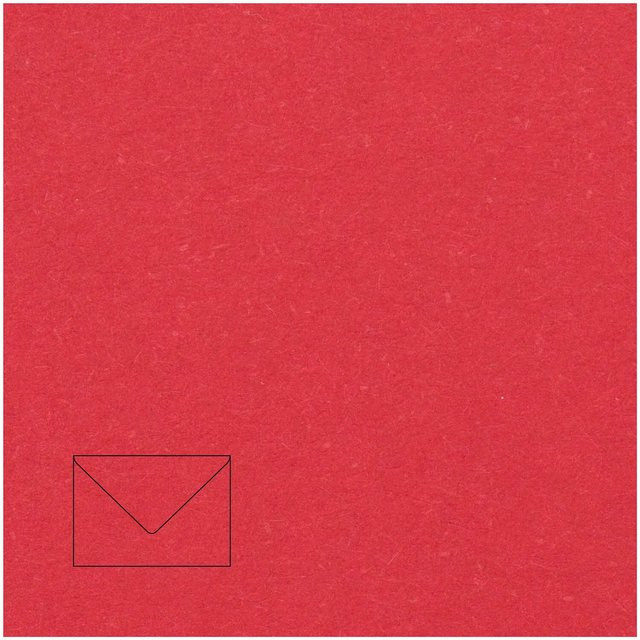 Rico Design Paper Poetry Kuvert Essentials B6, 5 Stück, Rot - Bild 1